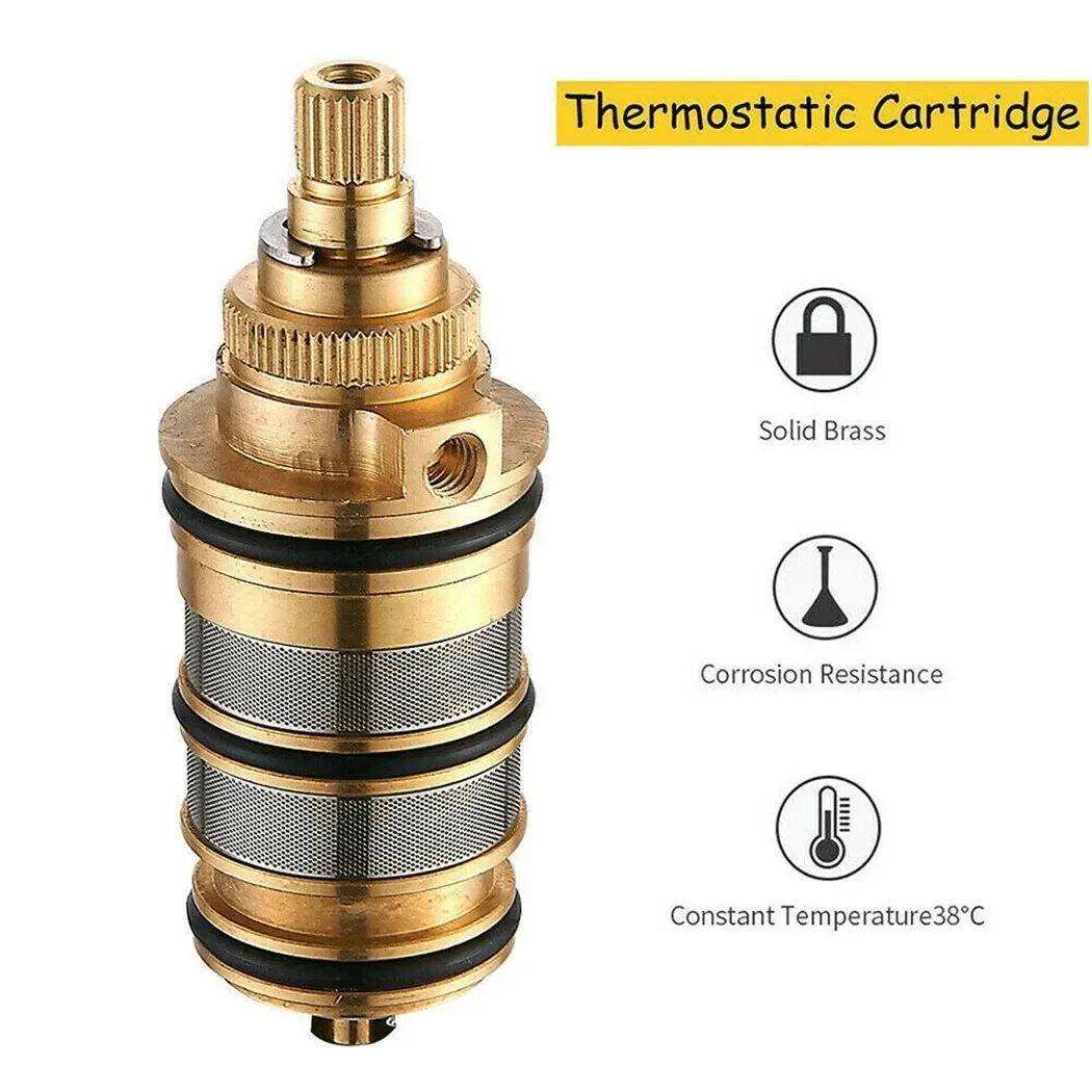 1pc Thermostatic Shower Cartridge Brass Thermostatic Valve Spool  Faucet Cartridge Bath Shower Temperature Клапан Для