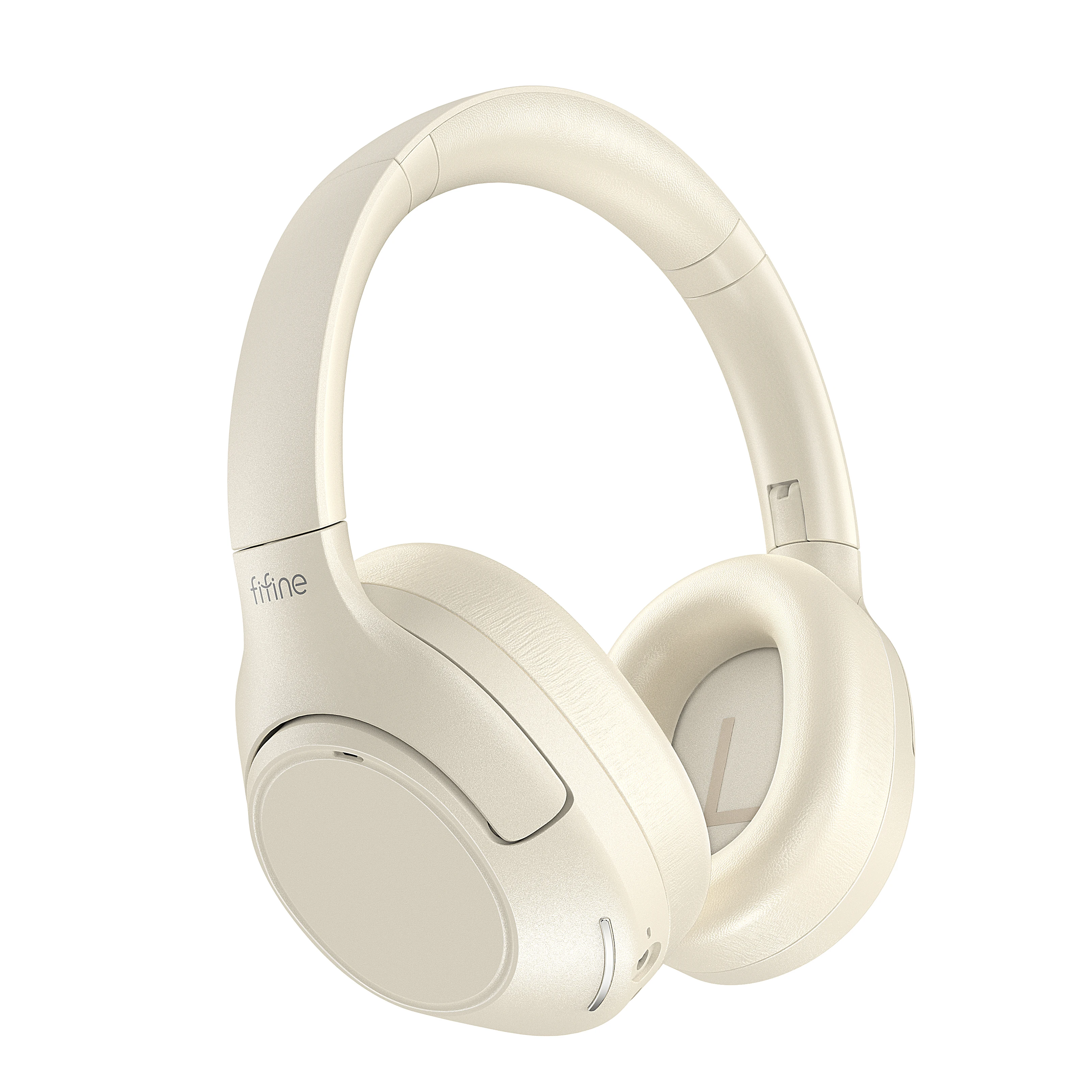 Fones de ouvido sem fio Bluetooth FIFINE para telefone/almofada, fone de ouvido sobre a orelha com cancelamento de ruído ativo para música/jogo, portátil, 65H-X3