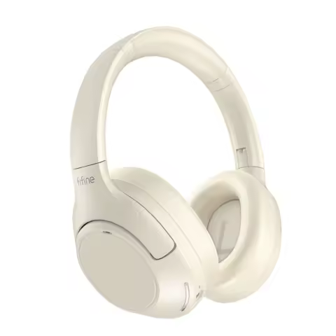 Fones de ouvido sem fio Bluetooth FIFINE para telefone/almofada, fone de ouvido sobre a orelha com cancelamento de ruído ativo para música/jogo, portátil, 65H-X3