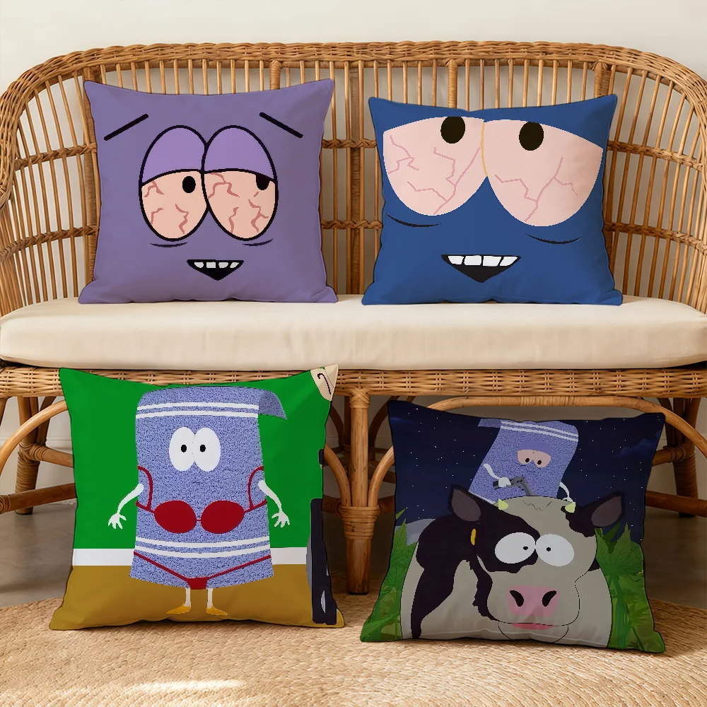 S-SOUTHS P-PARKS Toallin Cushion Cover Square Decorative Throw Pillow Case Sofa Bed Living Room Anniversary Gifts