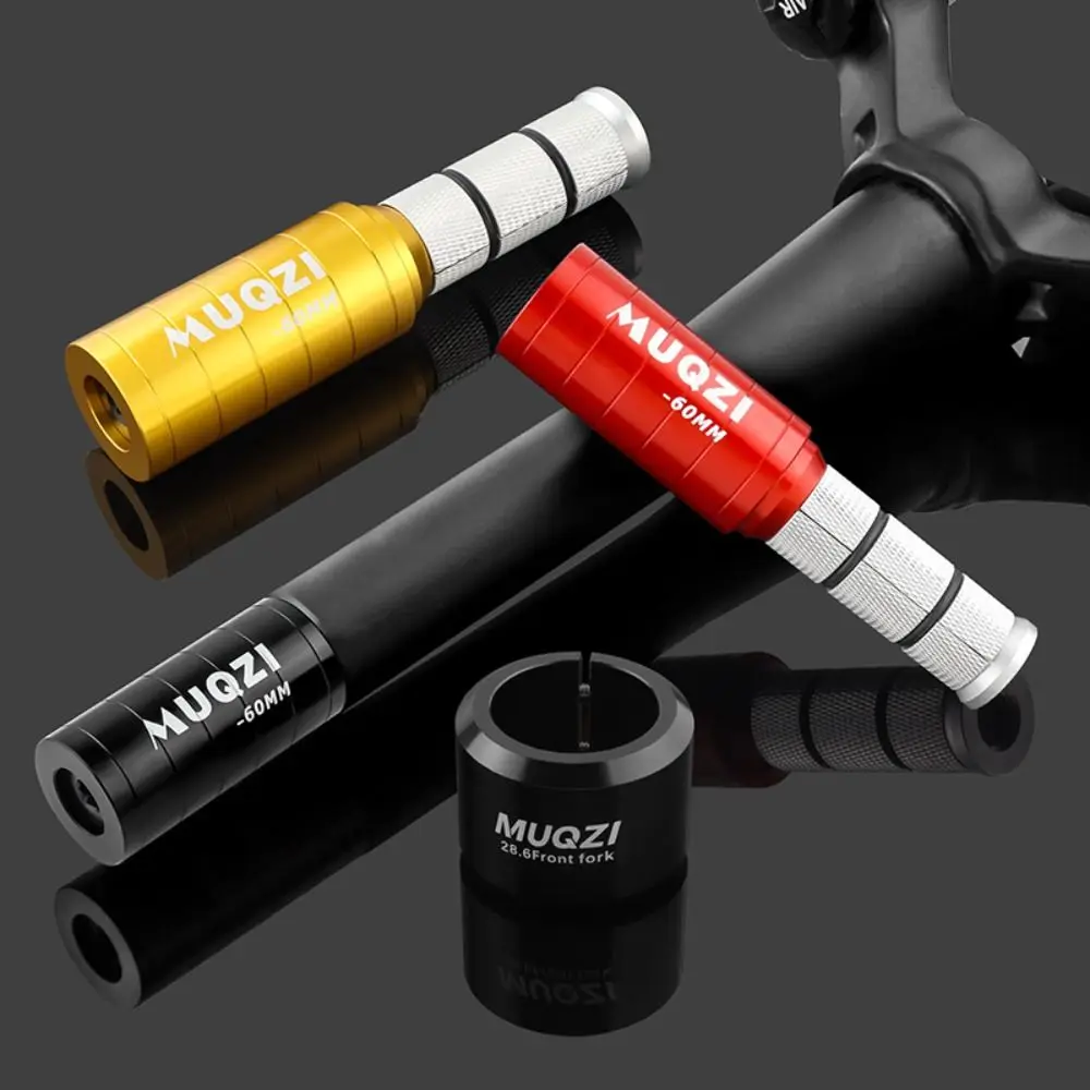 

28.6 Fork Stem Extender Aluminum Alloy with Retainer Handlebar Stem Extension Embossed Ruler Lightweight Handlebar Riser Adaptor