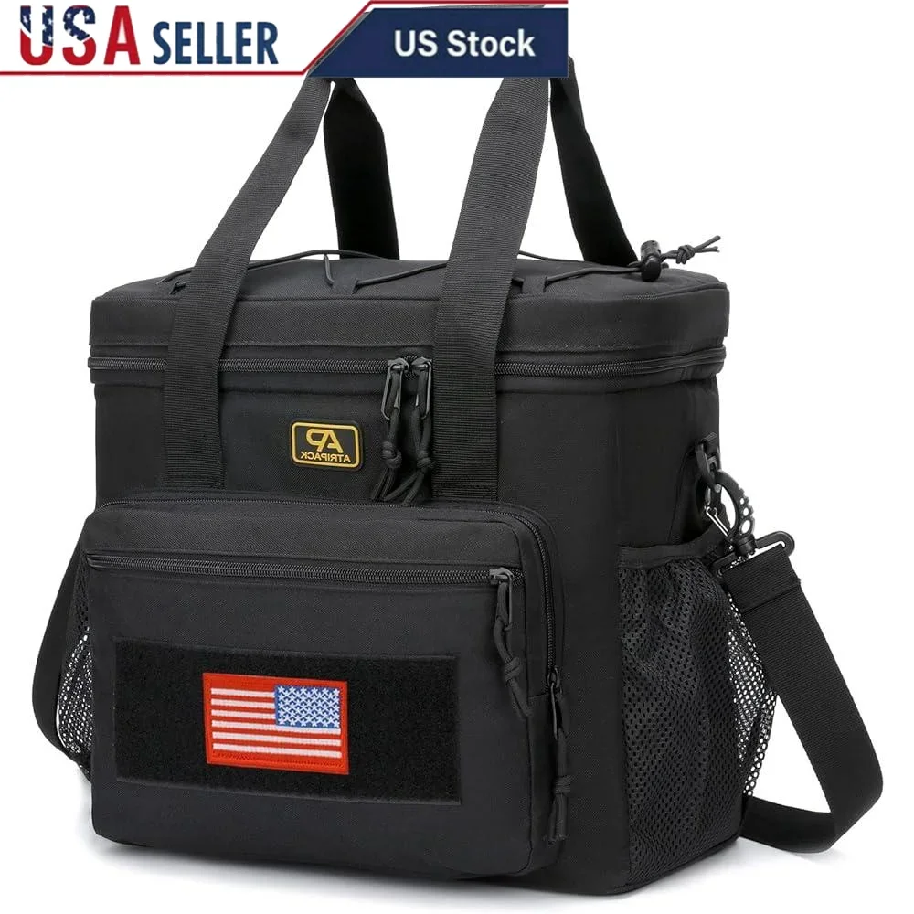 

Durable Insulated Lunch Bag Molle Tactical Design Heavy Duty Cooler Work Outdoor Travel Picnic Adult Meal Storage