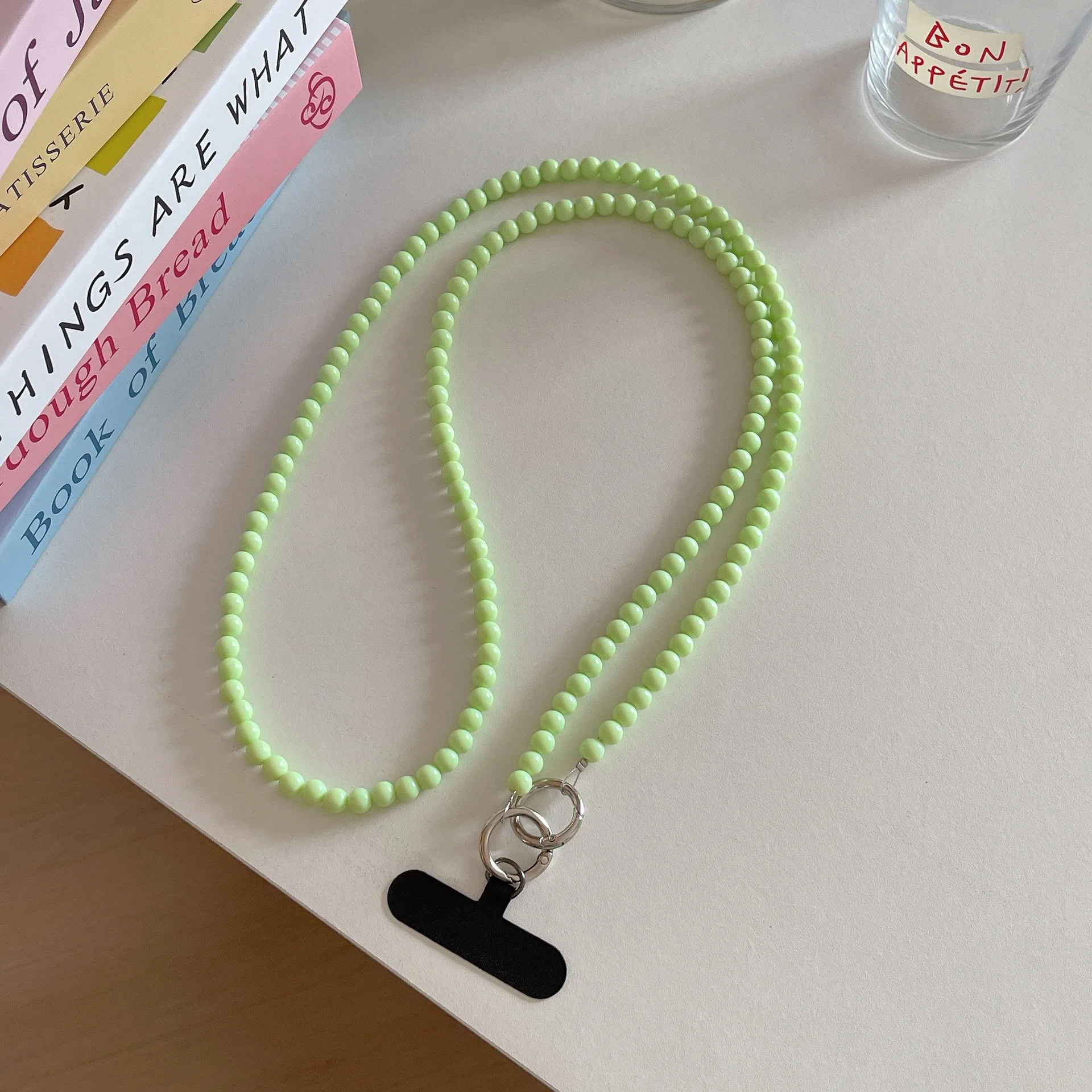 الحلوى الملونة الهاتف المحمول Crossbody يمكن تعليقها على حقيبة قطاع المفاتيح مكافحة خسر قلادة ظهره حزام قطري حبة الحبل #4