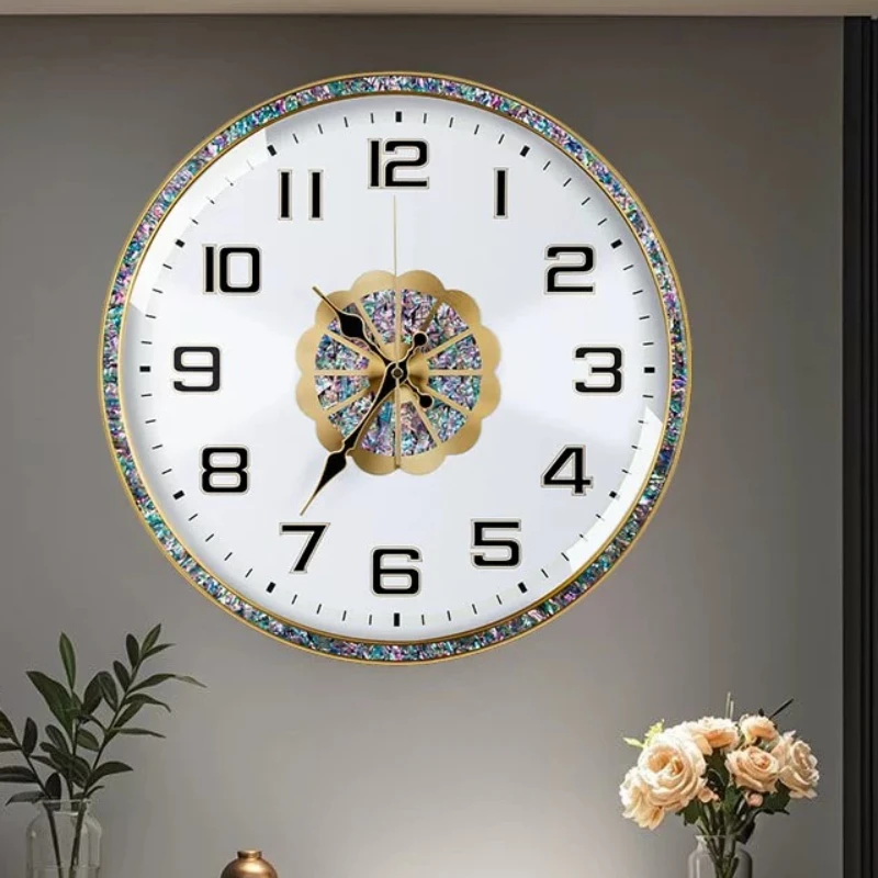 Living Room Aesthetic Wall Clocks Design Creative Simple Nordic Wall Clocks Round Modern Relogio De Parede Ornaments Home Decor