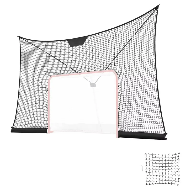 Junior hockey net, durable, wide coverage, lightweight, portable, suitable for backyard training