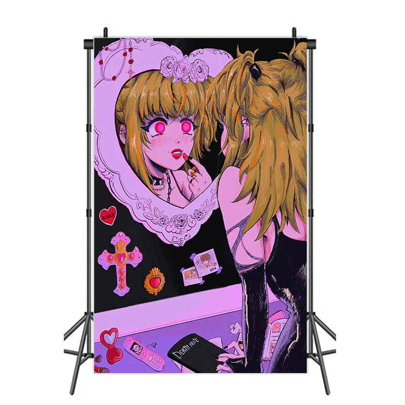 

Anime Death Note Oil Painting Retro Style Poster Home Decoration Backgdrop