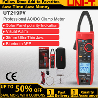 UNI-T UT219PV Digital Clamp Meter Pliers Ammeter 1500V 2500V 1000A Professional AC DC Multimeter IP65 Bluetooth For Photovoltaic