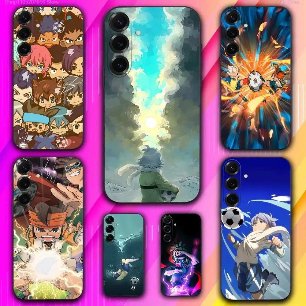

I-Inazuma Anime E-Eleven Black Phone Case For Samsung A 73,72,71,53,52,51,41,40,30,22,21,13,12,Note 20,10,9 Ultra Pro 5G Soft
