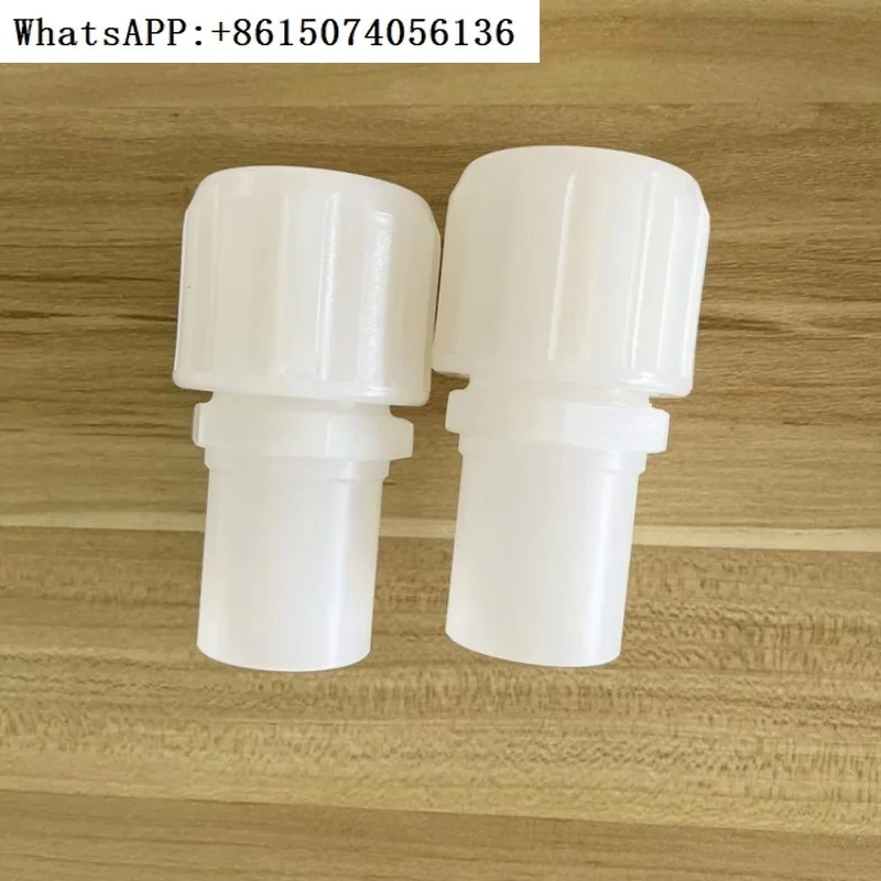 

PVDF hot melt butt welding adapter with white expansion and butt welding straight through