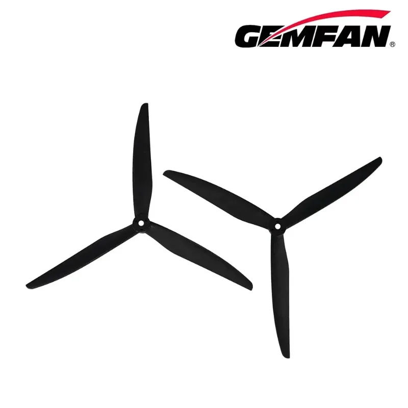زوجان من المروحة Gemfan 1080 1170 1270، 10.1x5.5 3-Blade من الألياف الزجاجية والنايلون لـ FPV طويل المدى حرة DIY #4