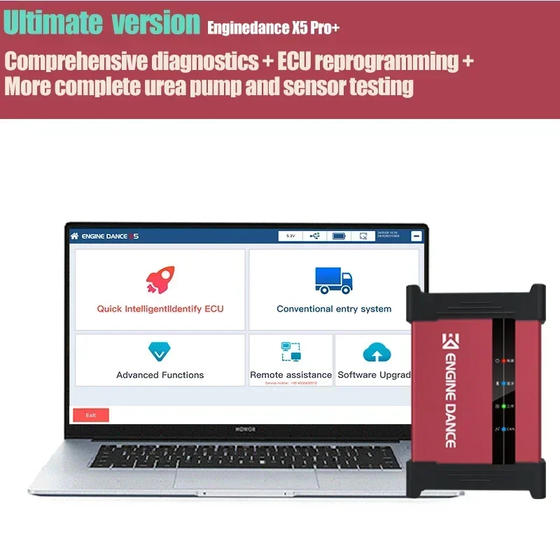 For X5pro+ Ultimate diagnostic tool Ecu Programming tool urea pump and sensor test bench for Trucks,diesel vehicles