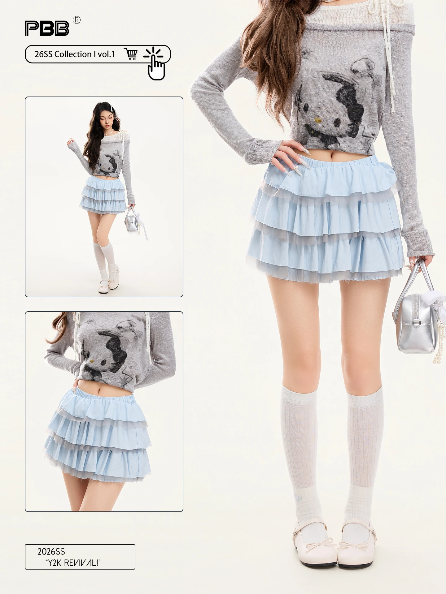 

Low Waist Puffy Skirt with Lace Patchwork Women's Sweet Style Y2K Casual Pleated Short Skirt All-Match Lazy Girl Princess Skirt