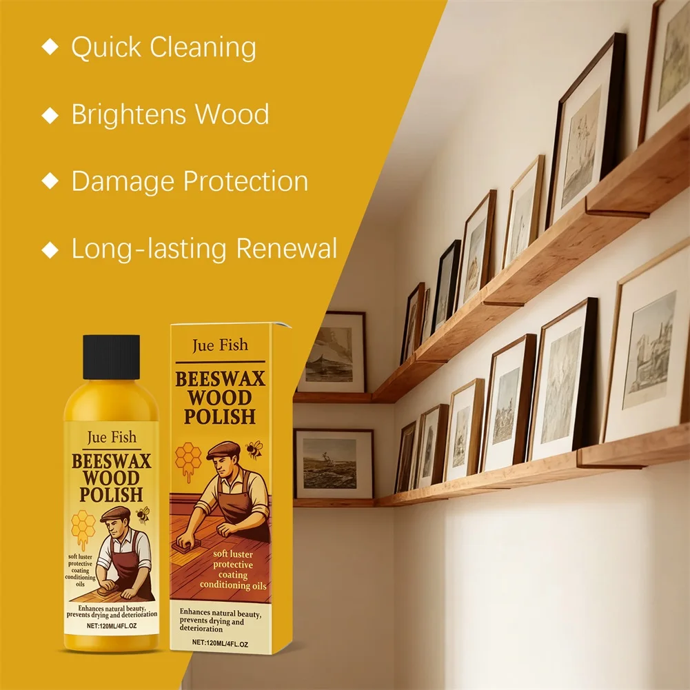 Natural Beewax Furniture Polish Spray Scratch Wear Repair Polishing Liquid Long Lasting Protective For Wood Furniture Floors