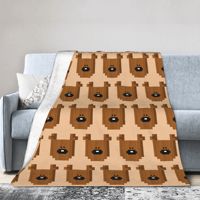 Mr-Beans Animated Series Teddy Bear Fuzzy Blankets Beanimation Creative Throw Blanket for Home 200x150cm Lightweight