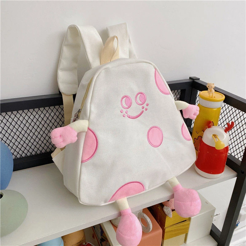 2024 Women Korean Preppy Chic Backpacks  Cartoon Sweet Students Kawaii Handbags Fashion All Match Schoolbags Y2k Aesthetic