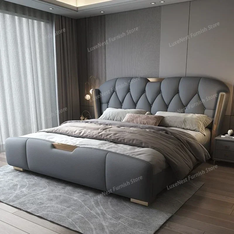 

18X200CM Furniture King Single Bed with Mattress Included Complete Room Dressing Room Bed Luxurious Double Bed Base Bedroom
