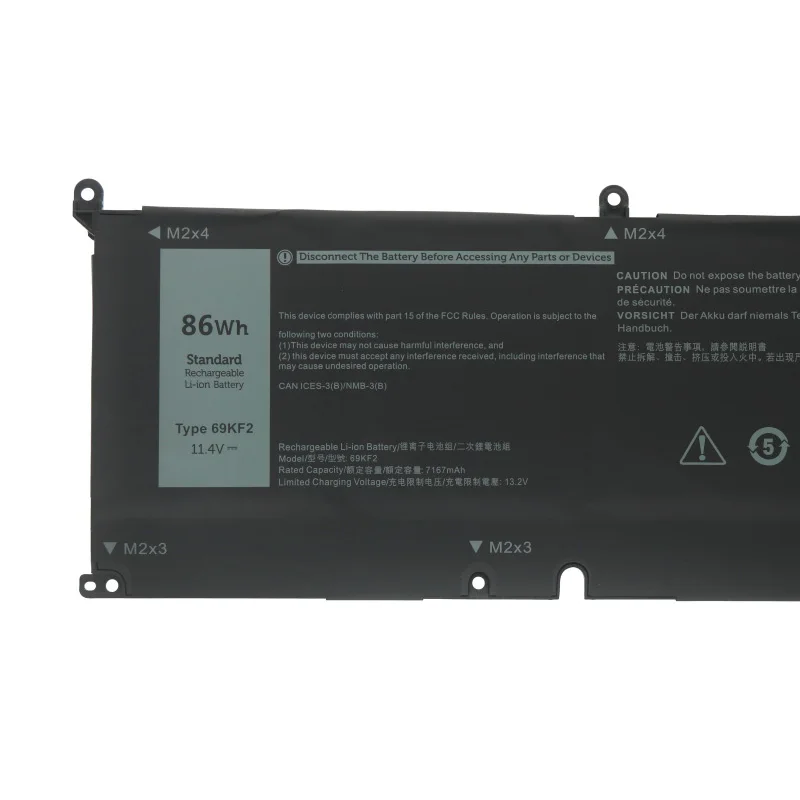 Imagem -02 - Bateria para Dell Xps 15 9500 9510 9520 9530 Precisão 5550 5560 G15 5510 5511 5520 5515 5521 g7 15 7500 P91f P87f 86wh jc 69kf2