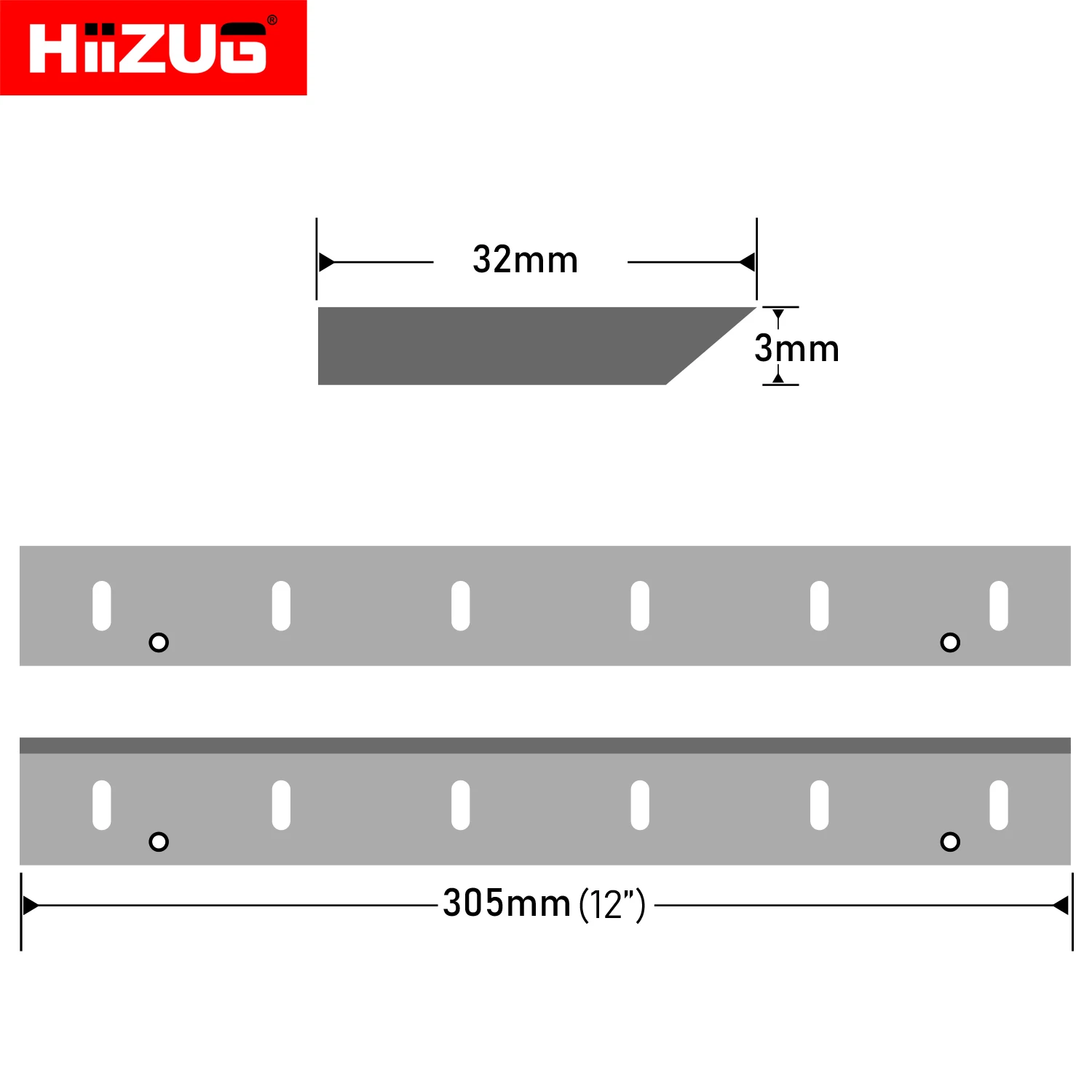 305x32x3mm Makita Planer 2012NB pialla lame Jointer Knife per Makita 2012NB 2012 Wood Thicknesser Jointer Planer HSS 2 pz