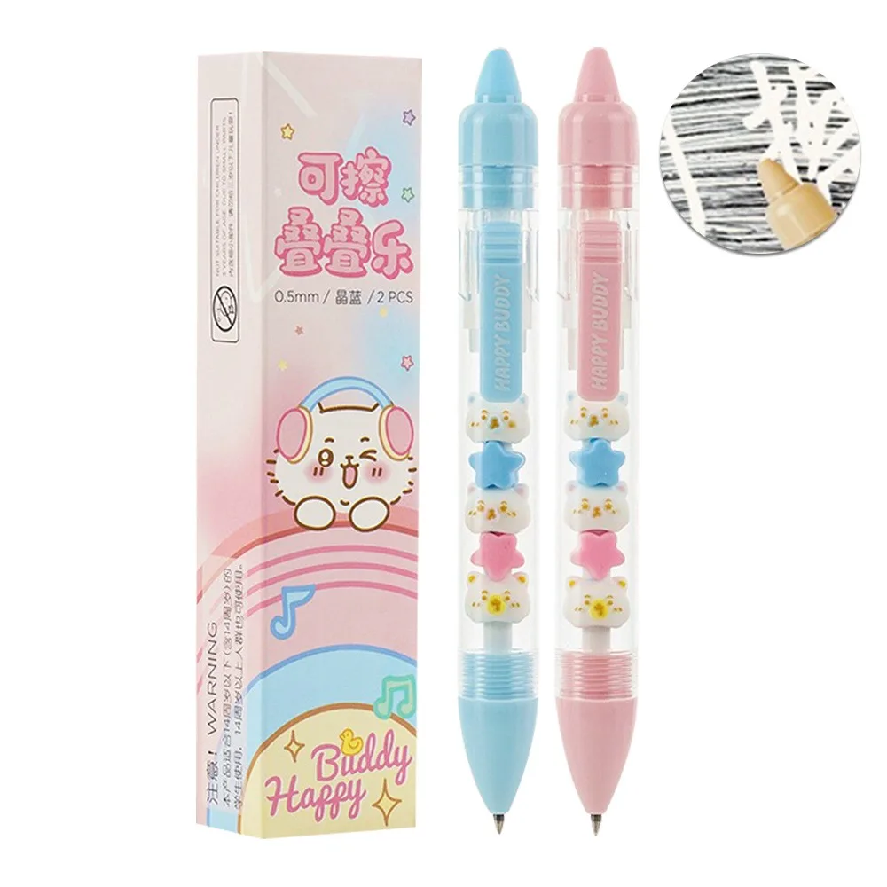 

Cute Press The Erasable Neutral Pen Stackable Music Set Capybara Ballpoint Pen Quick Drying Brush Capybara Pen Student