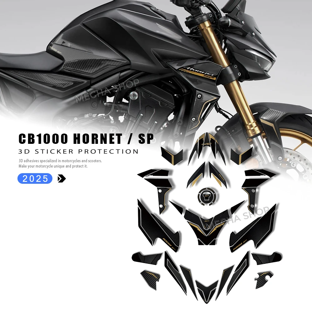 

Для CB1000 Hornet SP 2025 аксессуары для мотоциклов 3D гель передний рот с обеих сторон защитная наклейка эпоксидная смола водостойкая наклейка