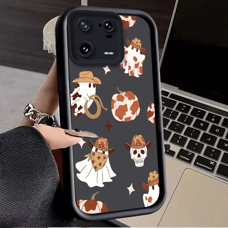 حافظة شبح الهالوين لهاتف Xiaomi Mi 15 Pro 14 14T 13 13T 12 11 Lite 11T POCO X7 X6 5G X5 X3 NFC F6 F5 M7 M6 4G غطاء ناعم Funda