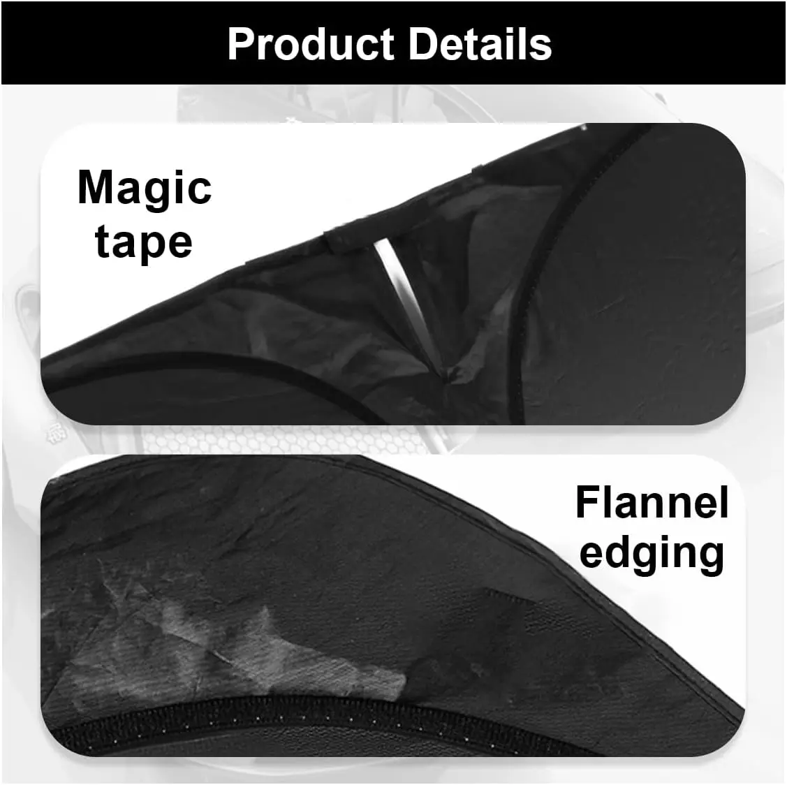 Car Windshield Sun Shade, Foldable Iridescent Car Front Window Sun Protector for Blocks UV Rays & Heat, Universal Vehicle Interi