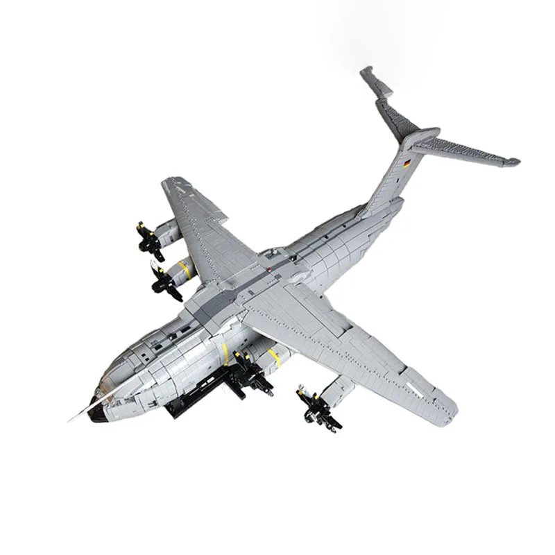 Airbus A400M Atlas-Bausteinset – 9228-teilig, inklusive einziehbarem Fahrwerk, beweglichen Klappen und zu öffnenden Lastentüren