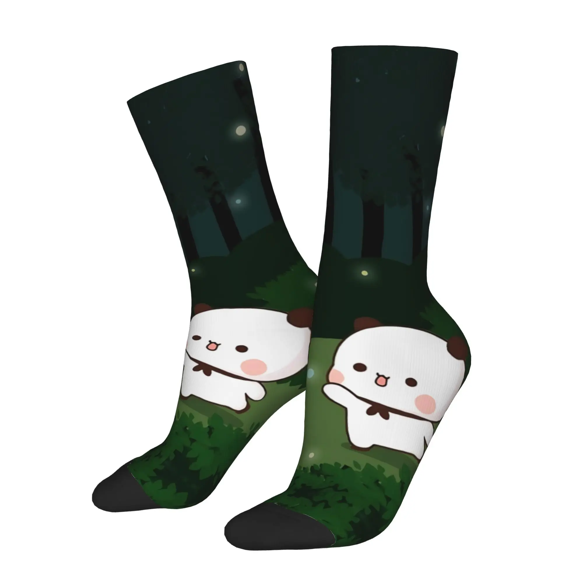 

sports socks customized items bubu and dudu bear Vintage Harajuku Hip Hop Novelty Pattern Sock
