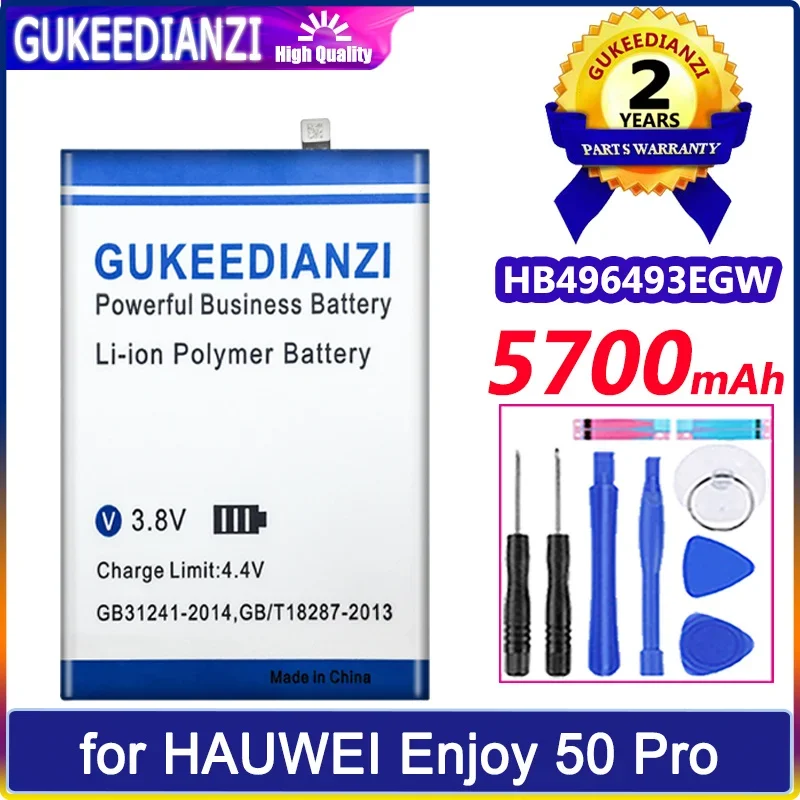 

Аккумулятор GUKEEDIANZI HB496493EGW 5700mAh для HAUWEI Enjoy 50 Pro Enjoy50 Pro CTR-AL00/50Z EVE-AL 00 50Pro Batteria