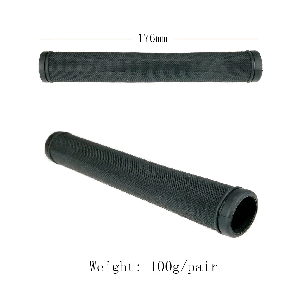 Comfortable Soft Rubber Bicycle Handlebar Grips, Lengthened, Anti-Slip, Road Bike, 170mm