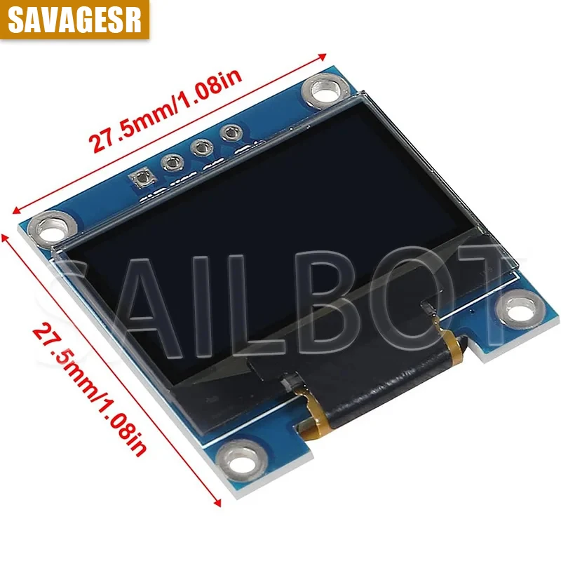 1-10 SZTUK Moduł wyświetlacza OLED 0,96 cala I2C IIC SPI Serial 128X64 SSD1315 LCD 3,3-5V 4-pinowy Biały/Niebieski/Żółto-Niebieski dla Arduino