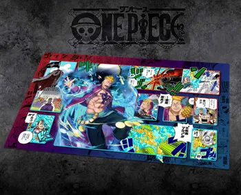 60*35*0.2cm 動畫海賊王OPCG DIY遊戲卡牌遊戲墊 索隆 路飛 佩羅娜 漢庫克 娜美 羅 薇薇 漫畫系列收藏玩具 12 最佳銷售 一件式摩托車 - №5