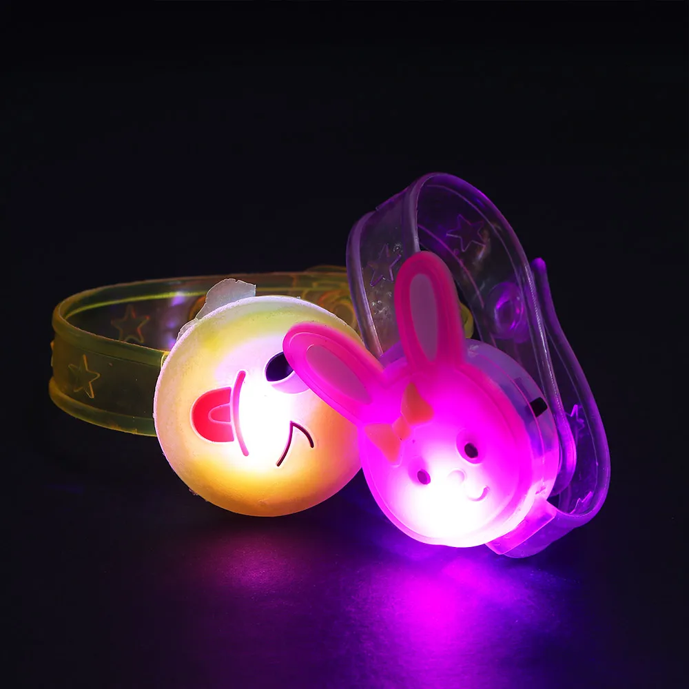 

PVC Material Baby Watch Toy Cartoon Figure Glow Bracelets Luminous Watch Child Electronic Strap LED Wrist Band LED Lights Watch