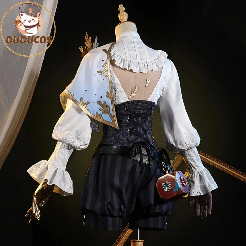 DUD SR dentity V Game Survivor Painter Cosplay Costumes Edgar Valden Golden Ratio Shirt Pumpkin Pants Set Women Man Halloween