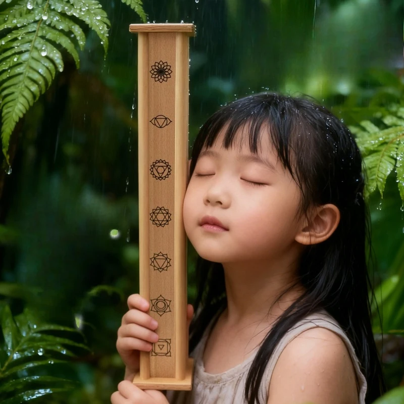 Meditation Rainmaker Shaker Sound Healing Rainmaker Shaker Spiritual Relaxation Rain Sticks Wooden Orff Musical Instruments