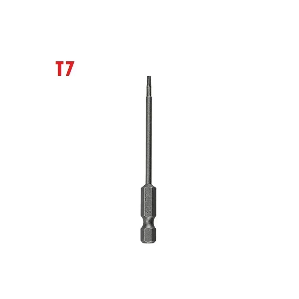 1Pcs 75mm Lange-T40 Magnetische Torx-schraubendreher-bits Set Elektrische Schraubendreher Kopf T7 T8 T15 T20 T25 T27 T30 T40