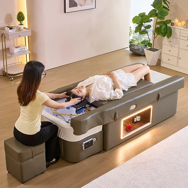 

BHead therapy fumigation water circulation haircut and beauty salon stainless steel physiotherapy special massage bed