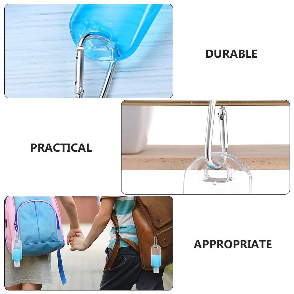 12 Stück Hakenflaschen, nachfüllbar, leere Reiseflaschen, praktische Aufbewahrungsbehälter für Shampoo, Gesichtswäsche, Handcreme, Tragen