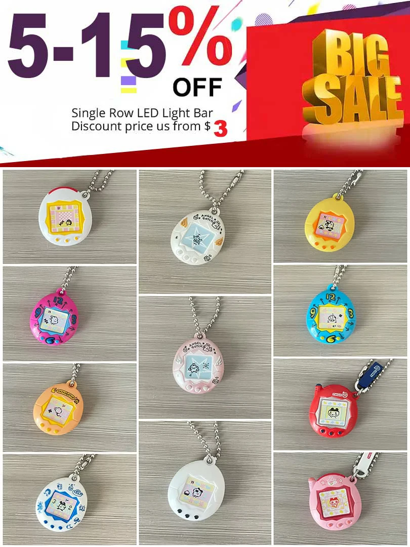 3 pièces différent véritable en vrac Bandai Tamagotchi modèle simulation électronique animal de compagnie mini porte-clés pendentif