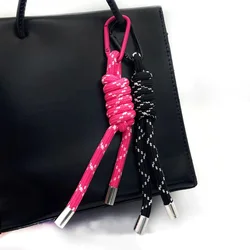 Detachable Anti-lost Knot Mobile Phone Straps Keyring Bag Pendant Bag Hanging Trinket Woven Colorful Handmade Rope Keychains