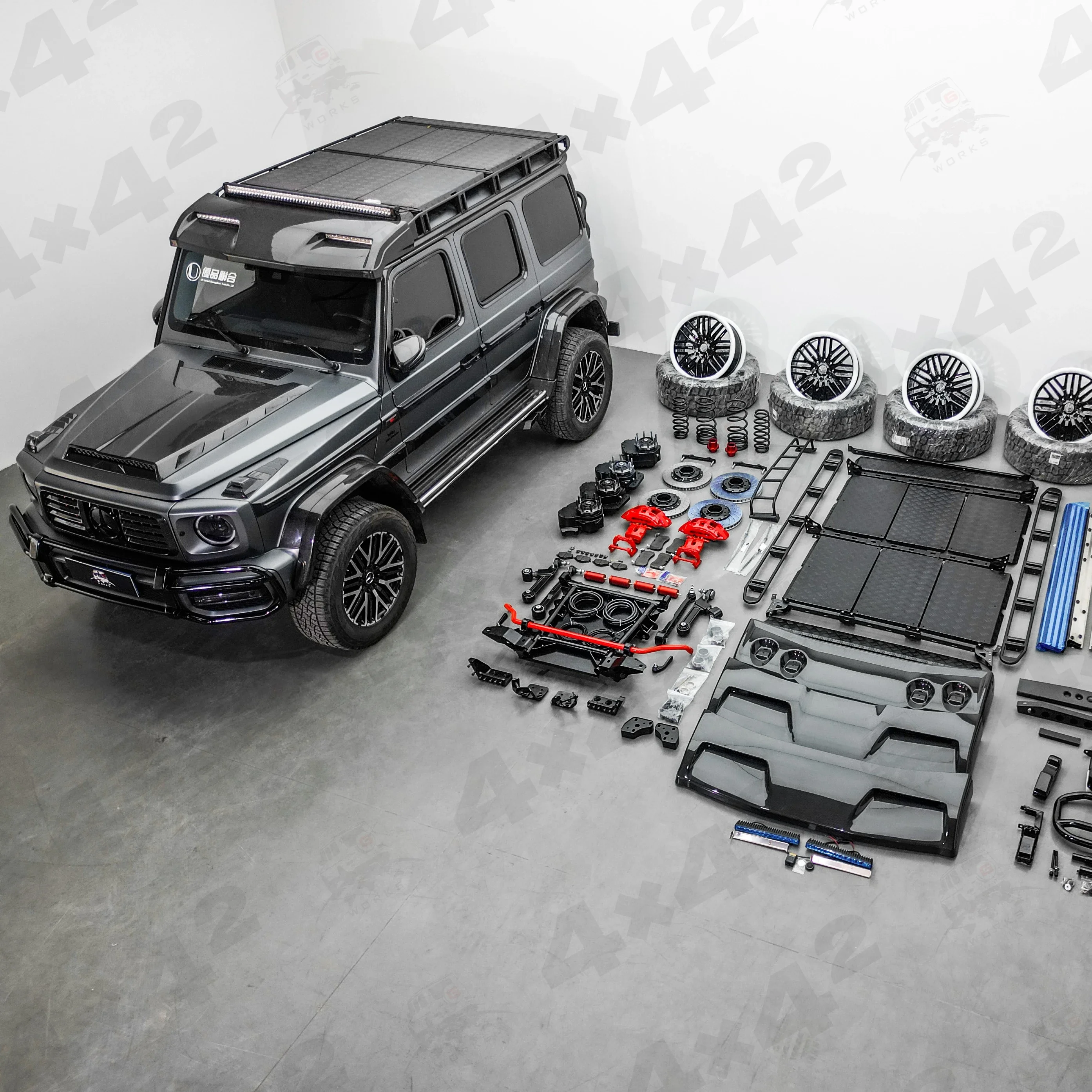 Latest 2024G W464 W463A 4X4 body kit, dry carbon fiber, 2019 car modification, auto parts