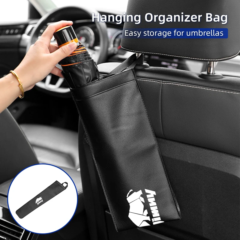 Car Umbrella Storage Bag Leather Umbrella Holder Organizer Auto Accessories For Suzuki Vitara FronX Swace Across XBEE S-Presso - view 4