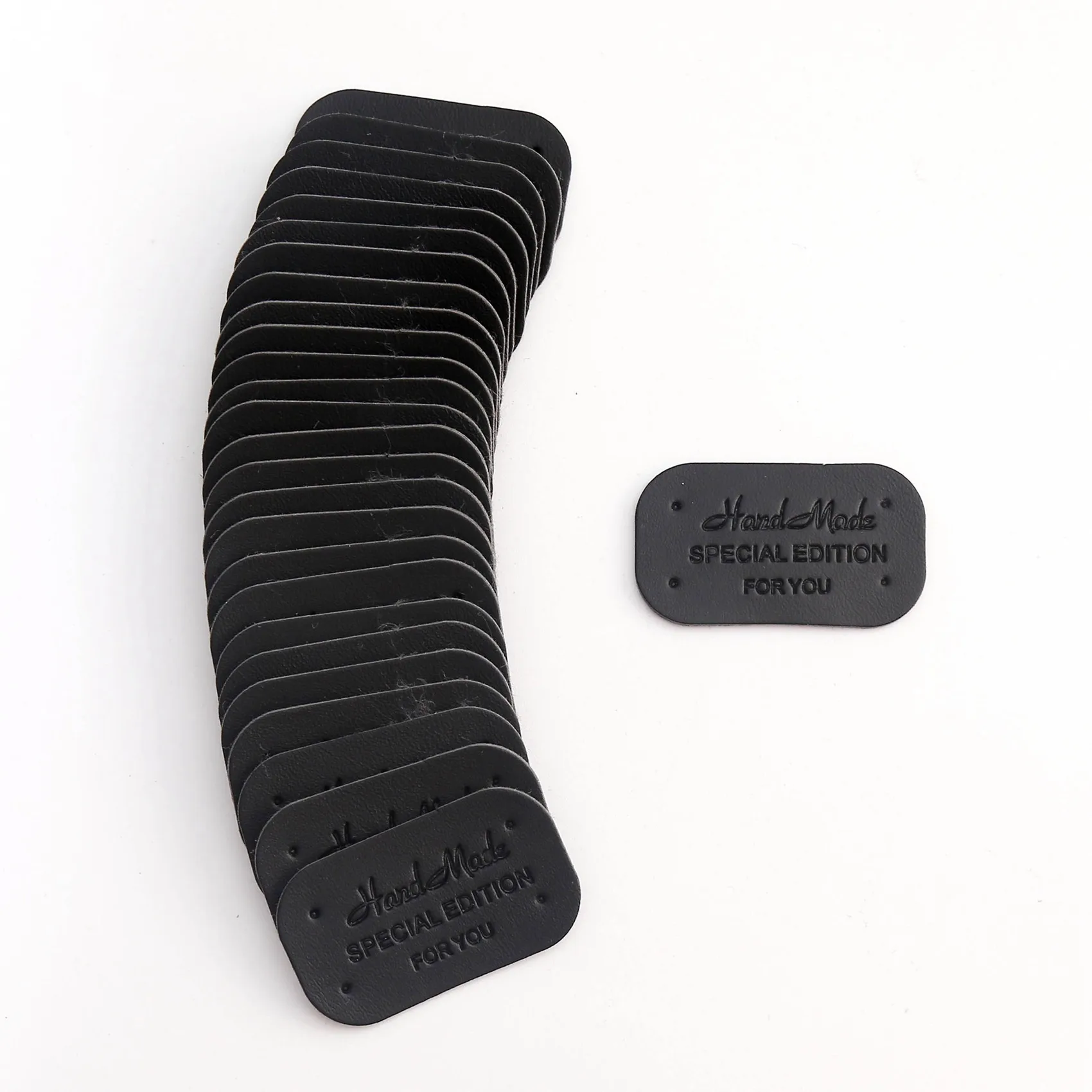 

A95G 100 шт. этикеток из искусственной кожи для одежды, подарков ручной работы, этикеток для рукоделия, DIY-этикеток для шитья, аксессуаров для одежды