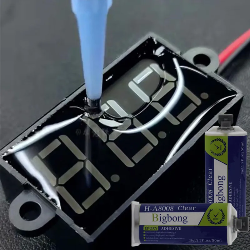 

2pcs 1:1 Transparent Adhesive Clear Epoxy Resin 50ml 5 Minute Epoxys AB Glues for Wood Metal Plastic Glass Ceramic Concrete Bond