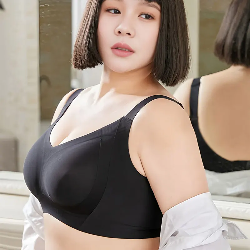 

2025 new sexy, comfortable, traceless women's large size bra
