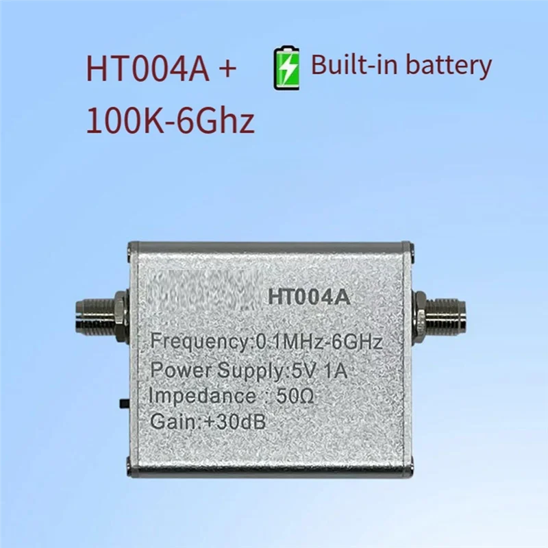 

-WSFS HT004A Ultra Low Noise Amplifier Module 20-6000Mhz High Gain Amplified Signal Preamplifier Radio Receiver SDR