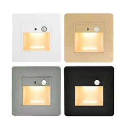 Wall Lamps Sensor Stairs Led Light Recessed Nightlight Infrared Motion Sensor for Foyer Ladder Corridor Balcony Room Decor