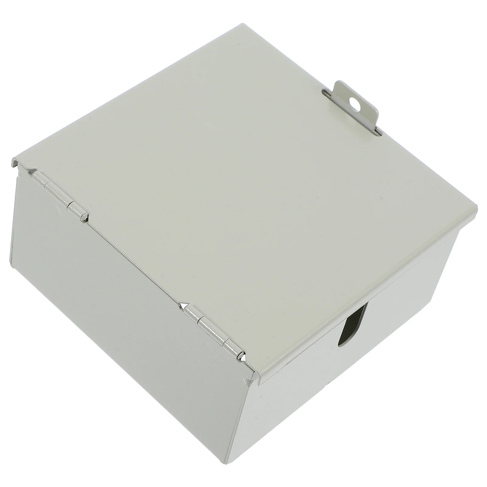 

Lockable Wall Socket Cover Heavy Duty Metal Protector Recessed Electrical Outlet Case Protective Socket Box 4.8x4.7x2.8