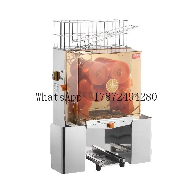 

SucceBuy Commercial Orange Juicer Machine Automatic Juice Extractor Stainless Steel Orange Squeezer with Pull-Out Filter Box