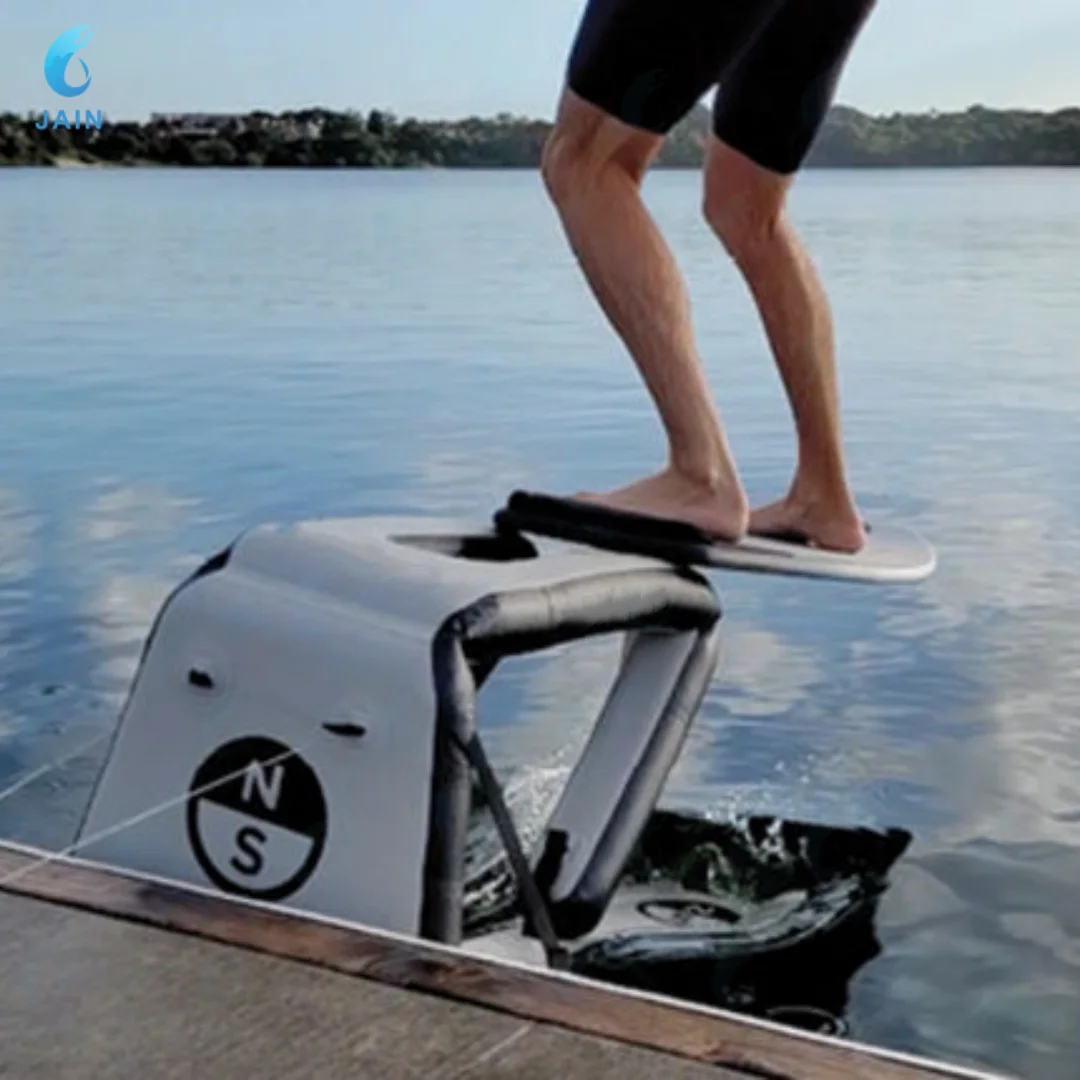 Pontoon flotante, almohadilla de lanzamiento inflable, arrancador de muelle para tabla de Paddle, surf acuático, traje para eFoil